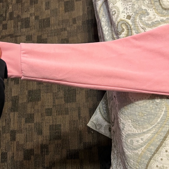 FOREVER 21 HOODIE, NO POCKETS, NOT WORN, BUBBLEGUM PINK, NO STRINGS, ELASTED - Picture 4 of 5